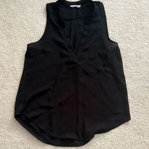 Lush Black Sleeveless Blouse